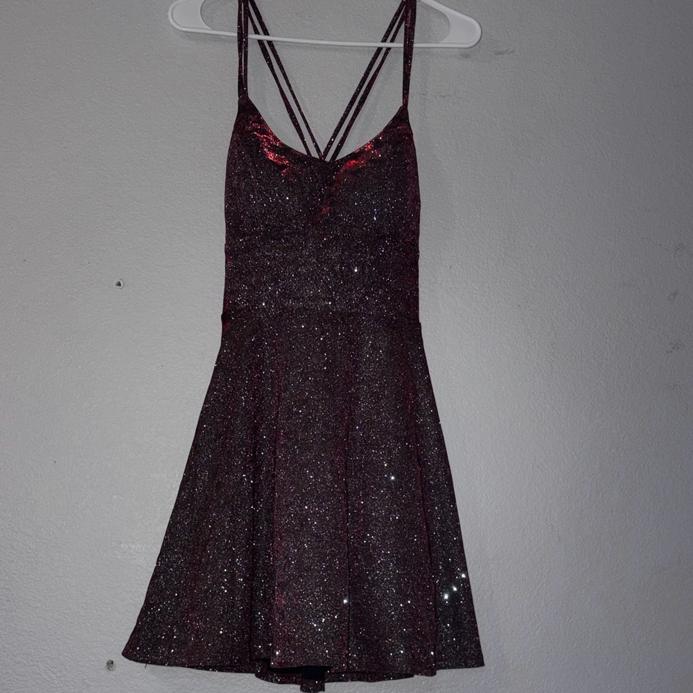 City Triangles Glittery Pink Dress